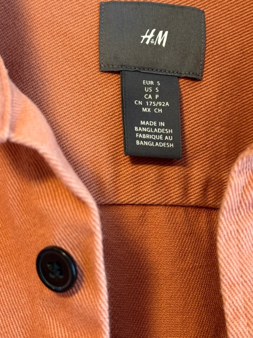 H&M Orange Button-Up - Picture 4 of 7